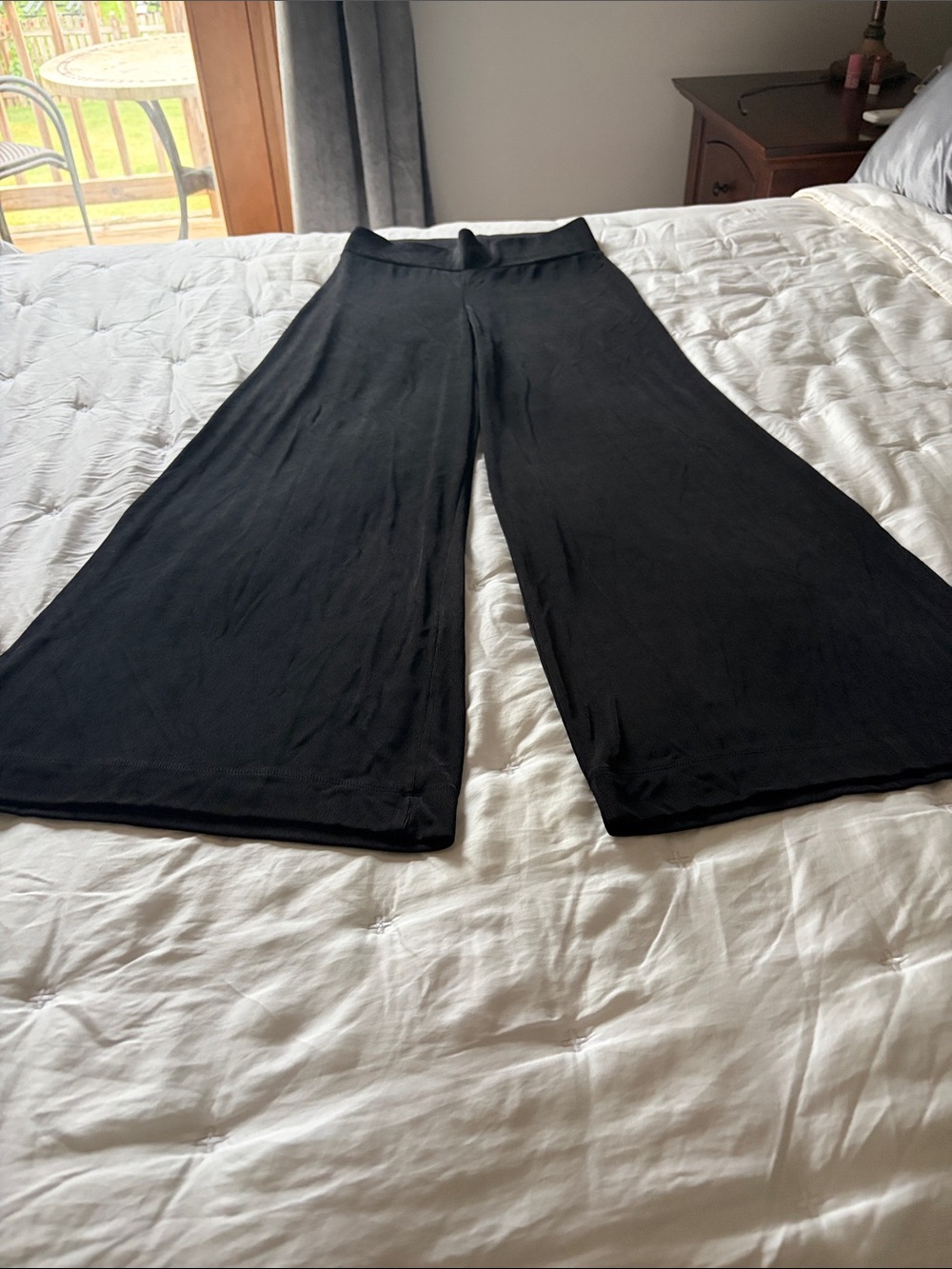 Soft Surroundings Black Wide-Leg Palazzo Pants